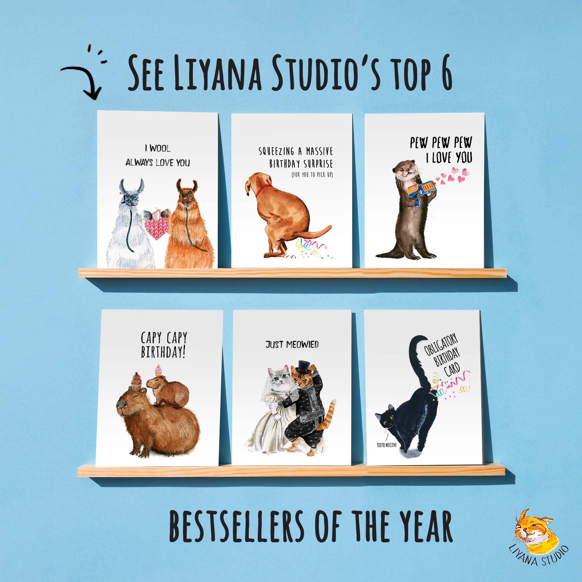 Llamas Friends Herd - Funny Birthday Card