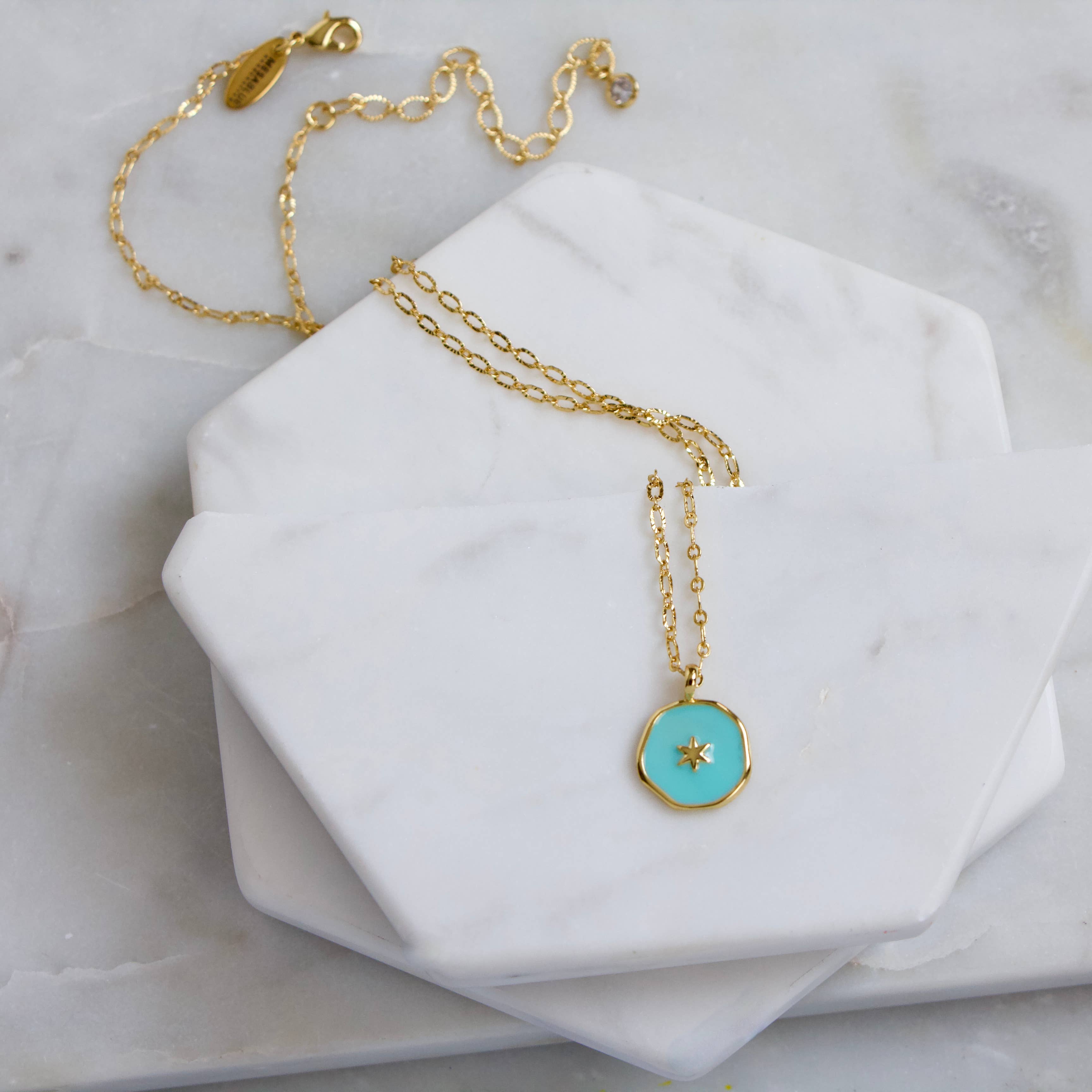 Celestial Enamel Necklace