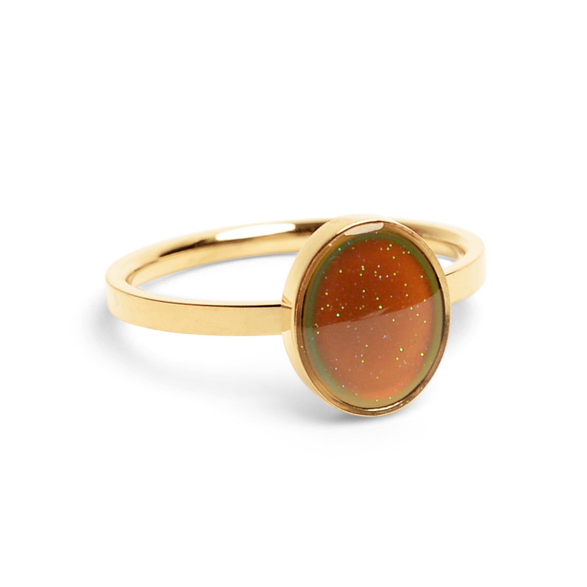 18K Gold Stainless Steel Mood Ring