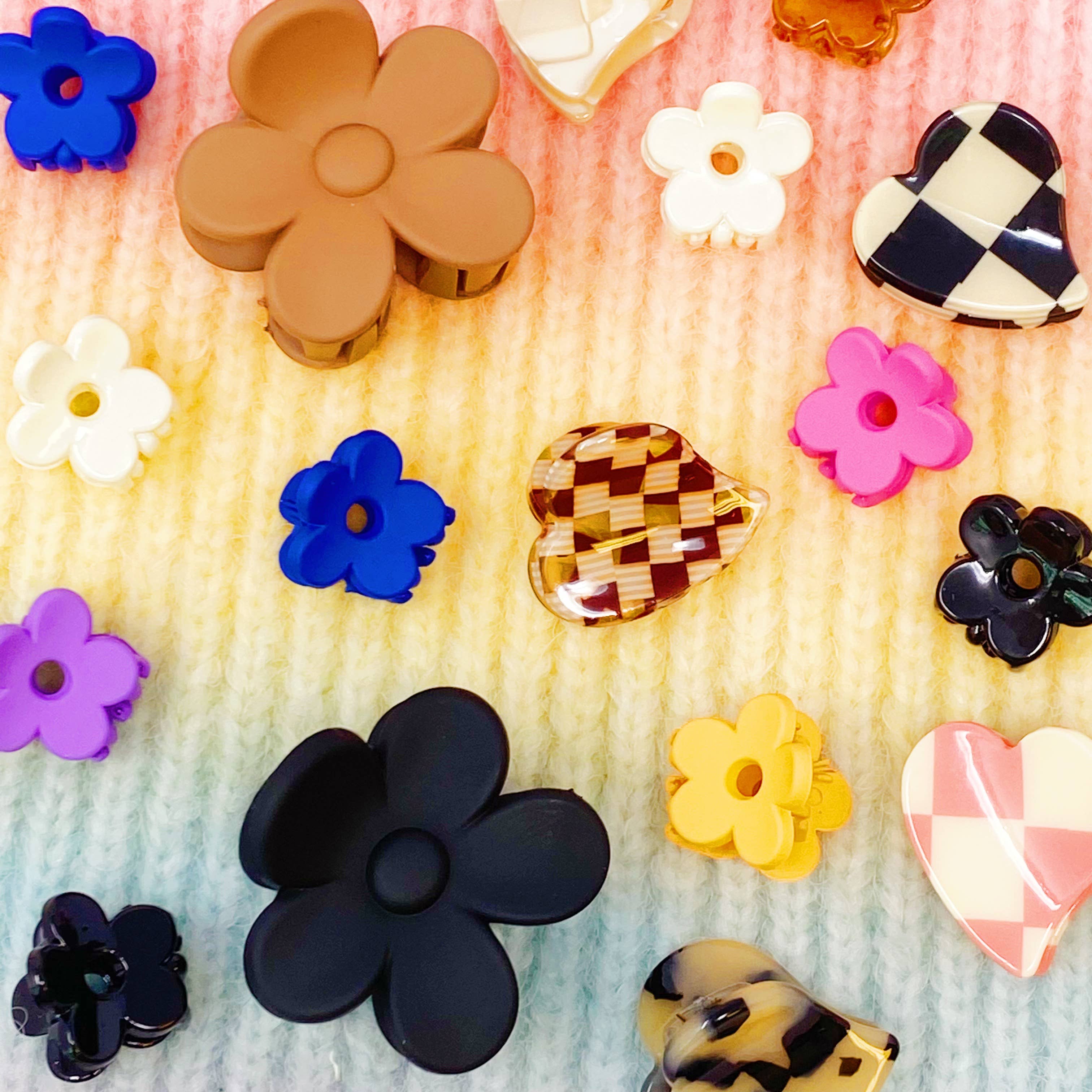 Daily Daisy Mixed Hair Claw Set
