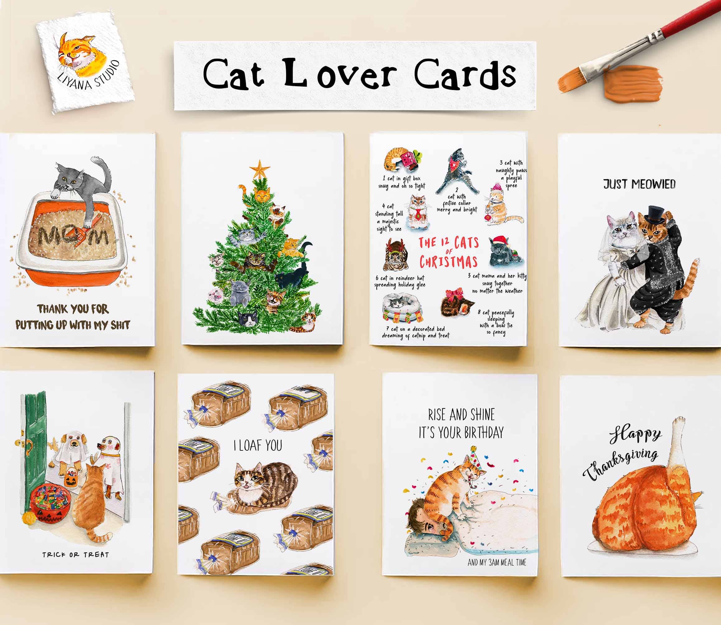Cat Loaf You - Funny Valentines Day Card