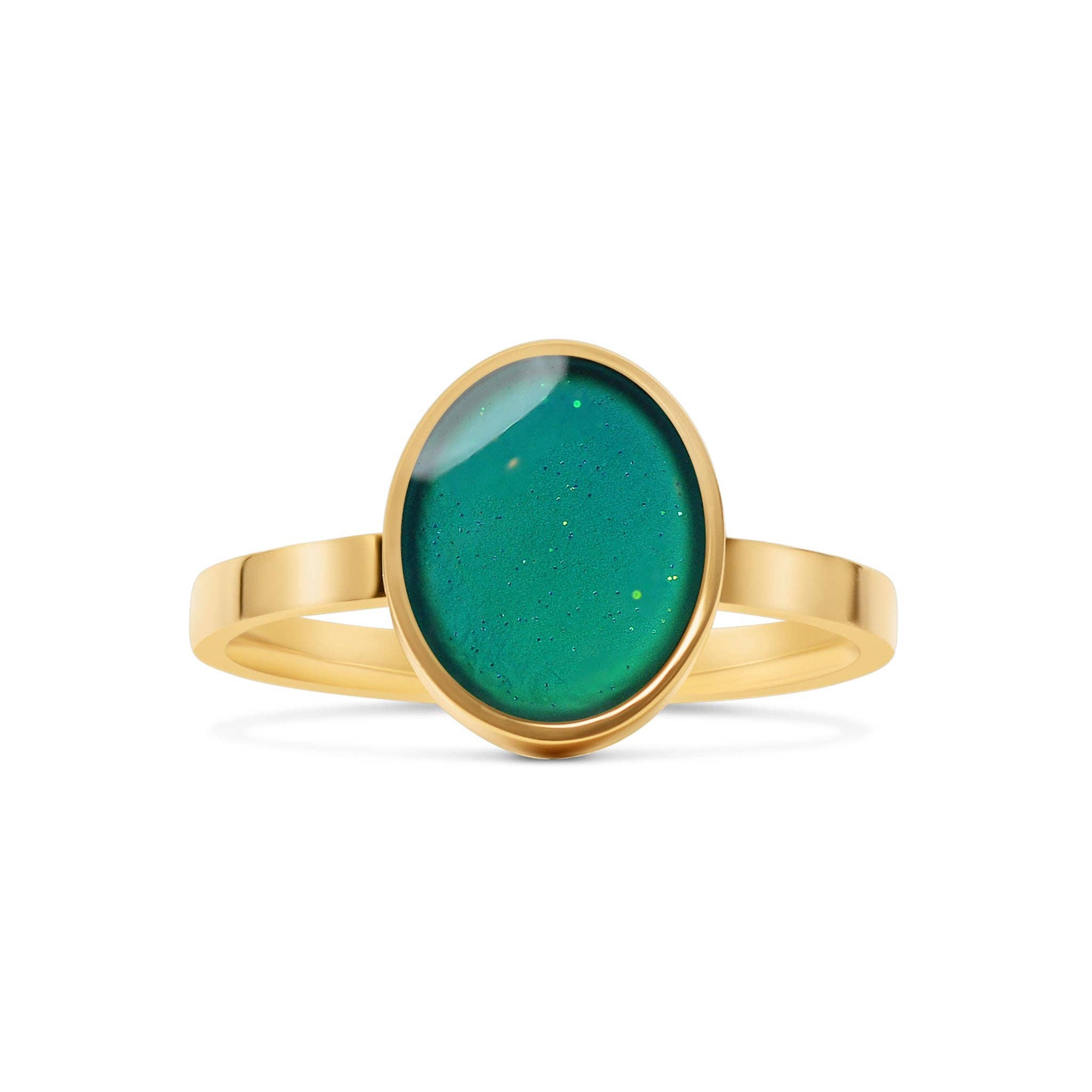 18K Gold Stainless Steel Mood Ring