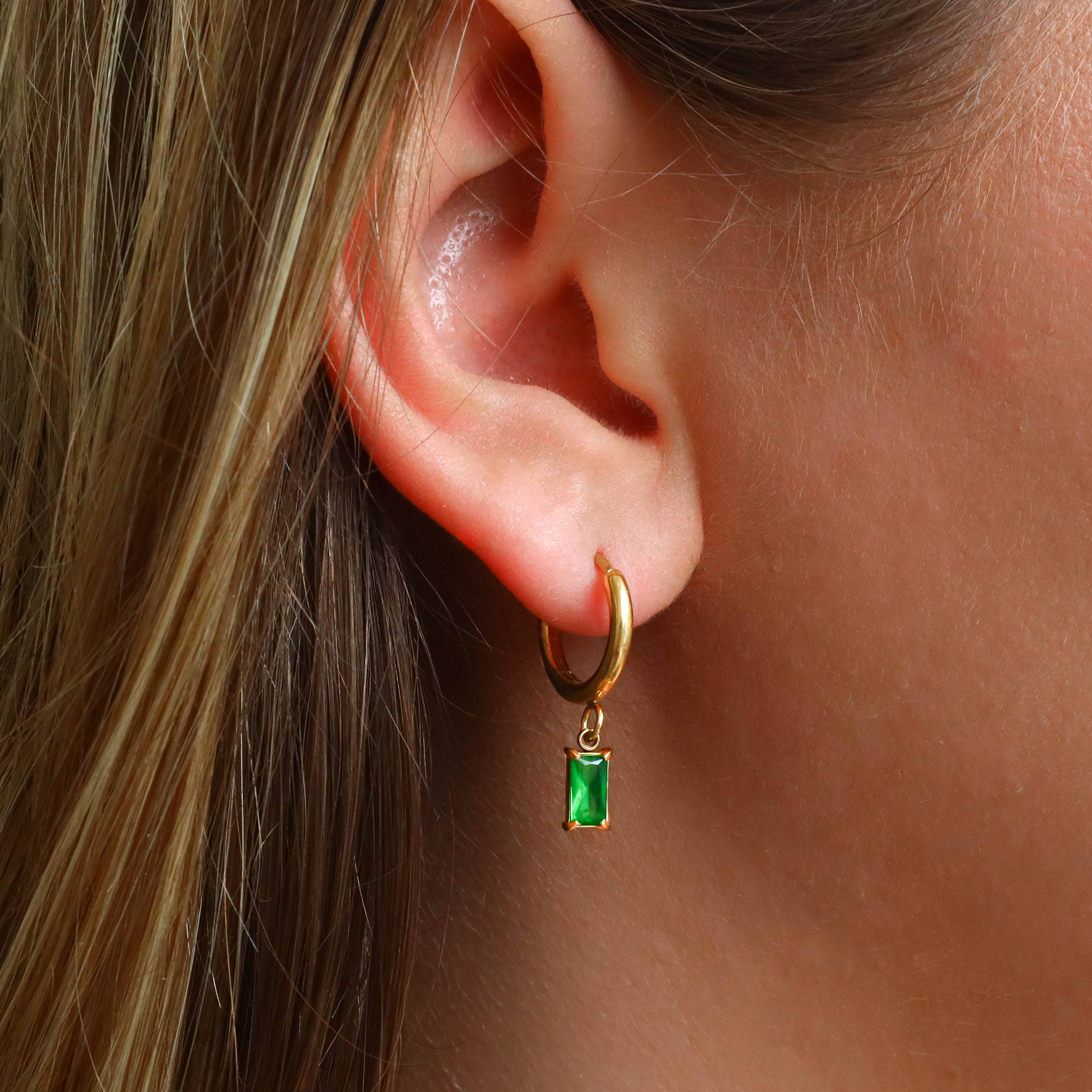 Emerald Dangle Earrings