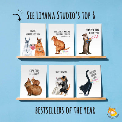 Llamas Friends Herd - Funny Birthday Card