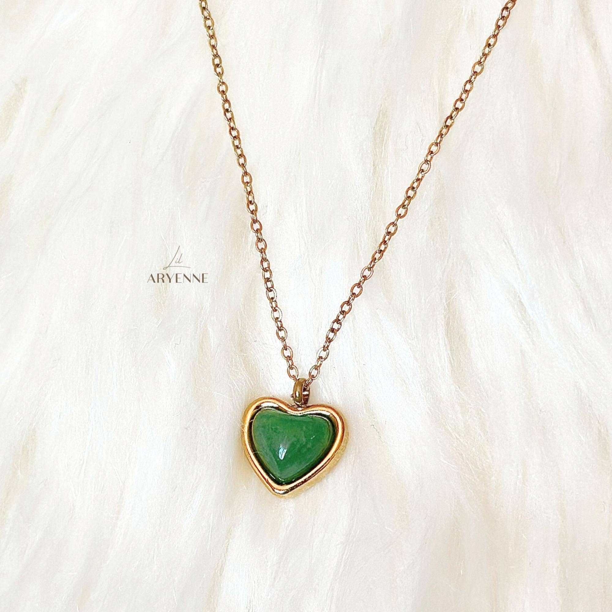 Aventurine Heart Necklace