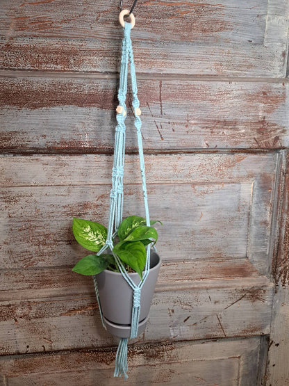 Geo Bead Macrame Plant Hanger