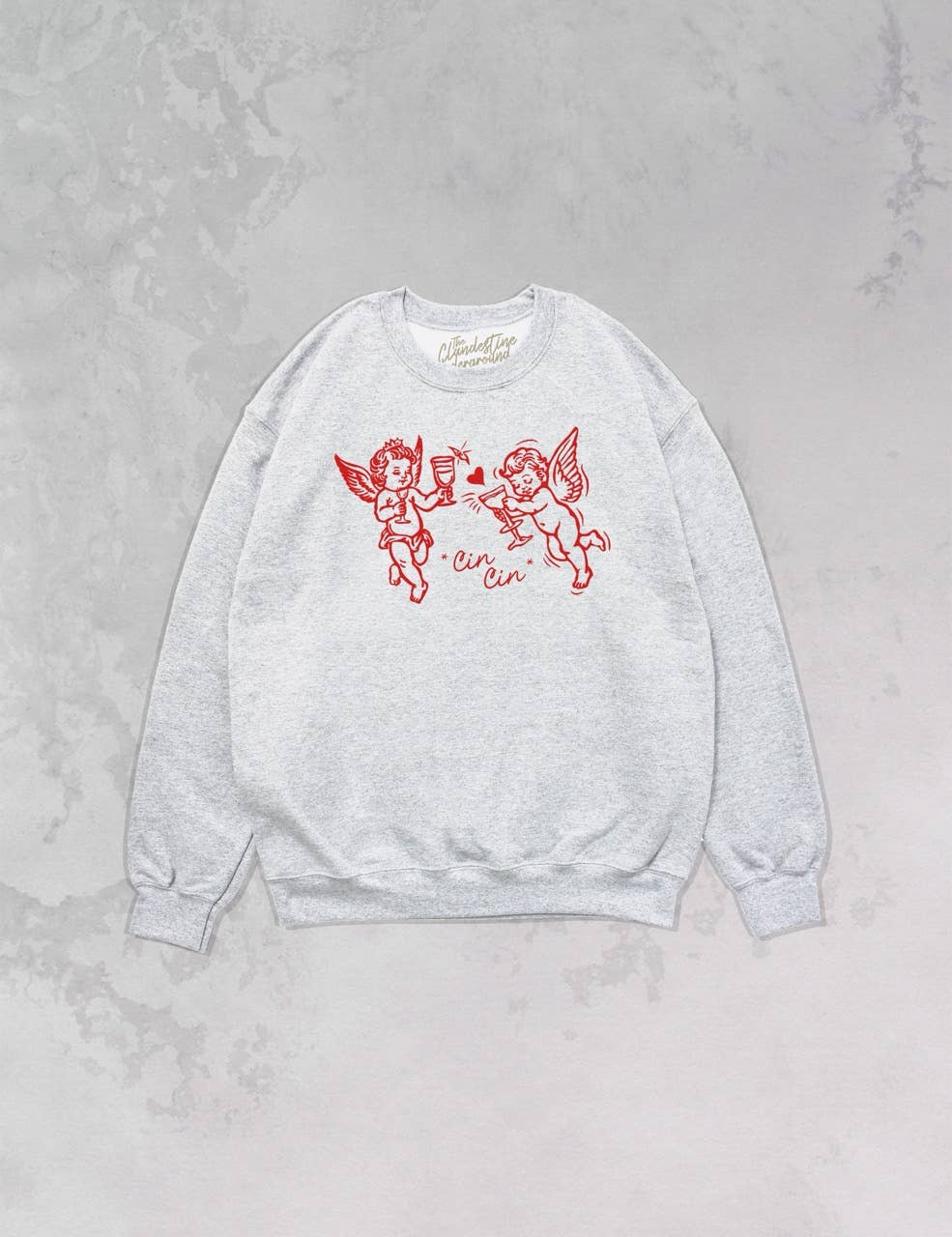 * Cin Cin * Cupid, Valentine's Oversized 90's Sweatshirt