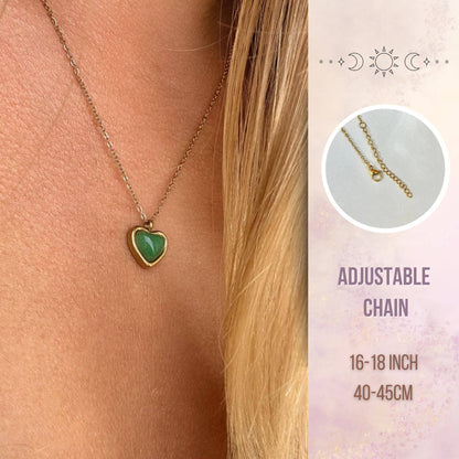 Aventurine Heart Necklace