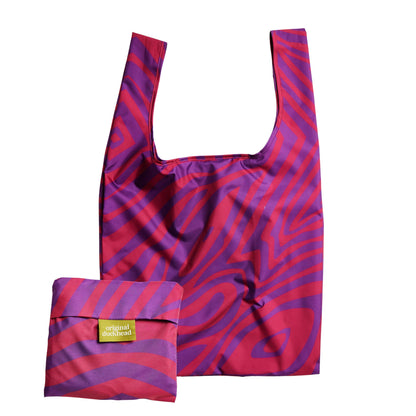 Swirl in Pink Reusable Eco Friendly Tote Bag