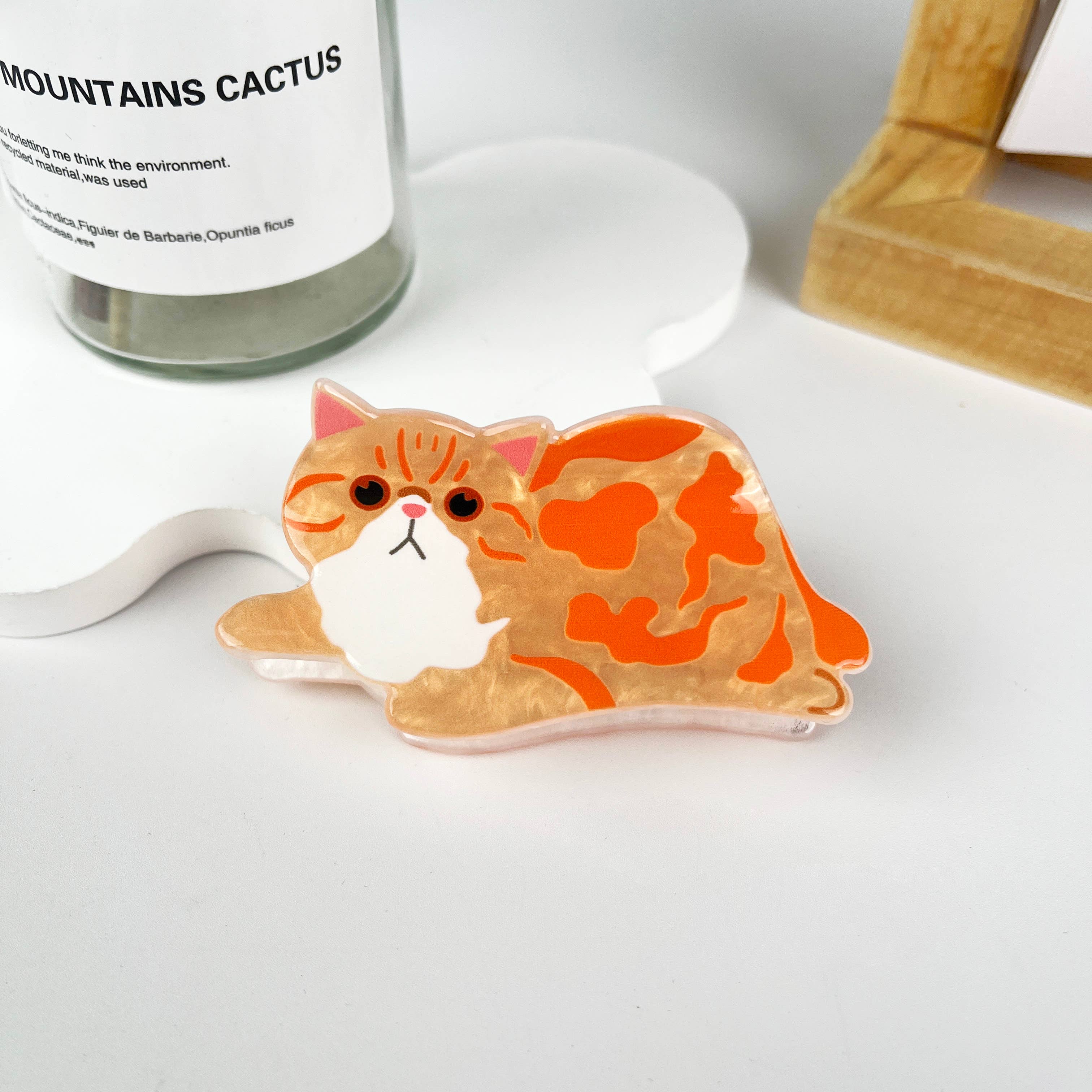 Cat Design hair claw clip