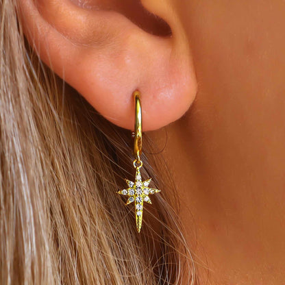 Crystal Star Earrings