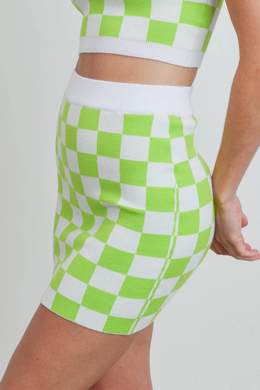 CHECKER MINI SKIRT