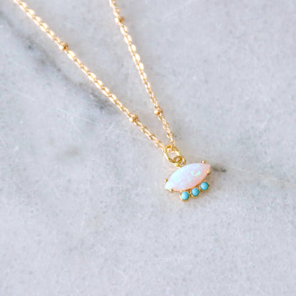 Opal and Turquoise Necklace