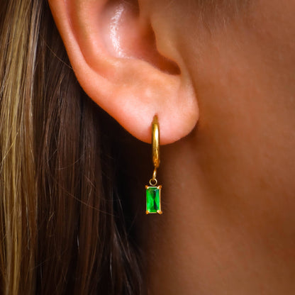 Emerald Dangle Earrings