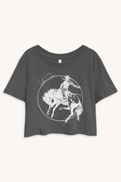 Yee Haw Graphic Crop Tee