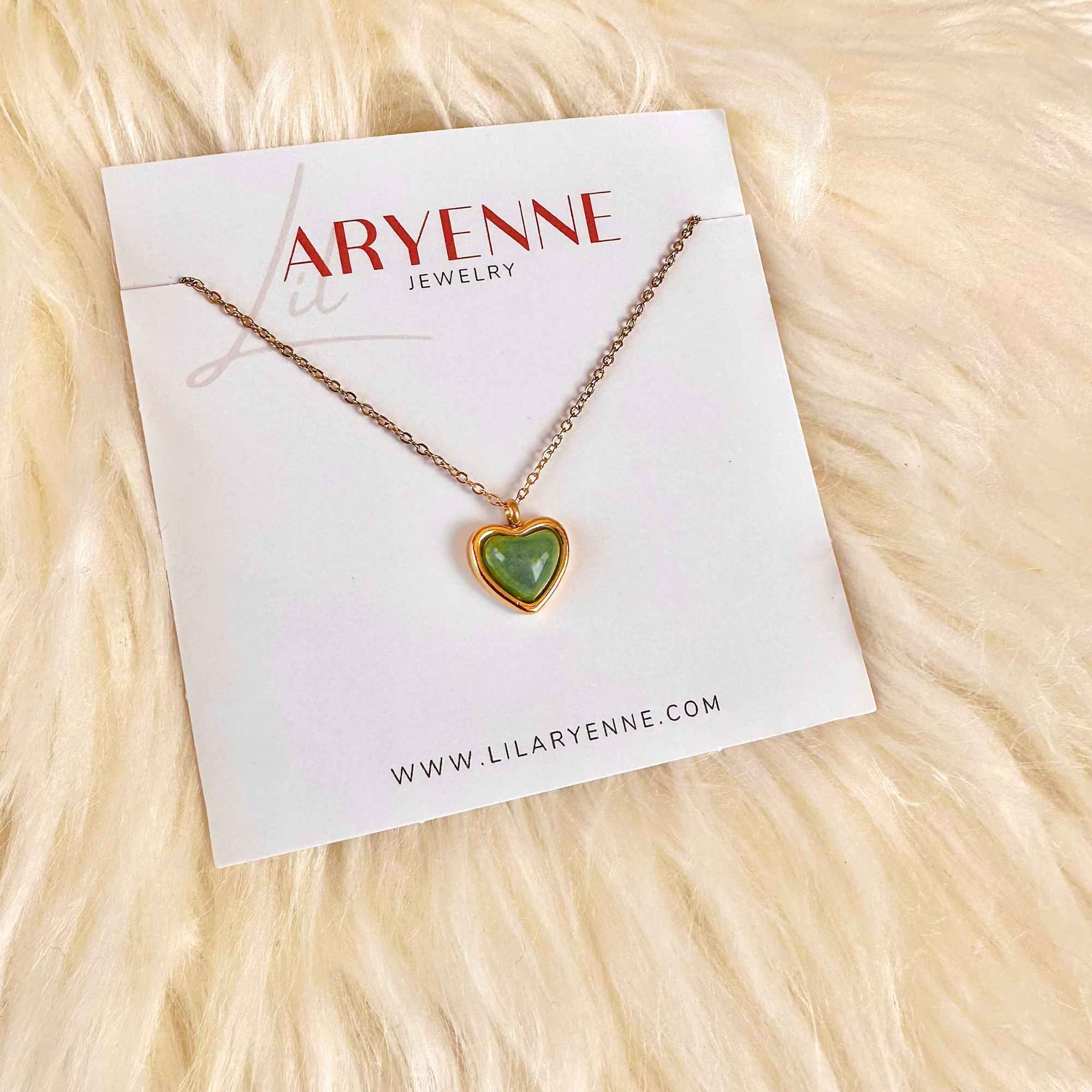 Aventurine Heart Necklace