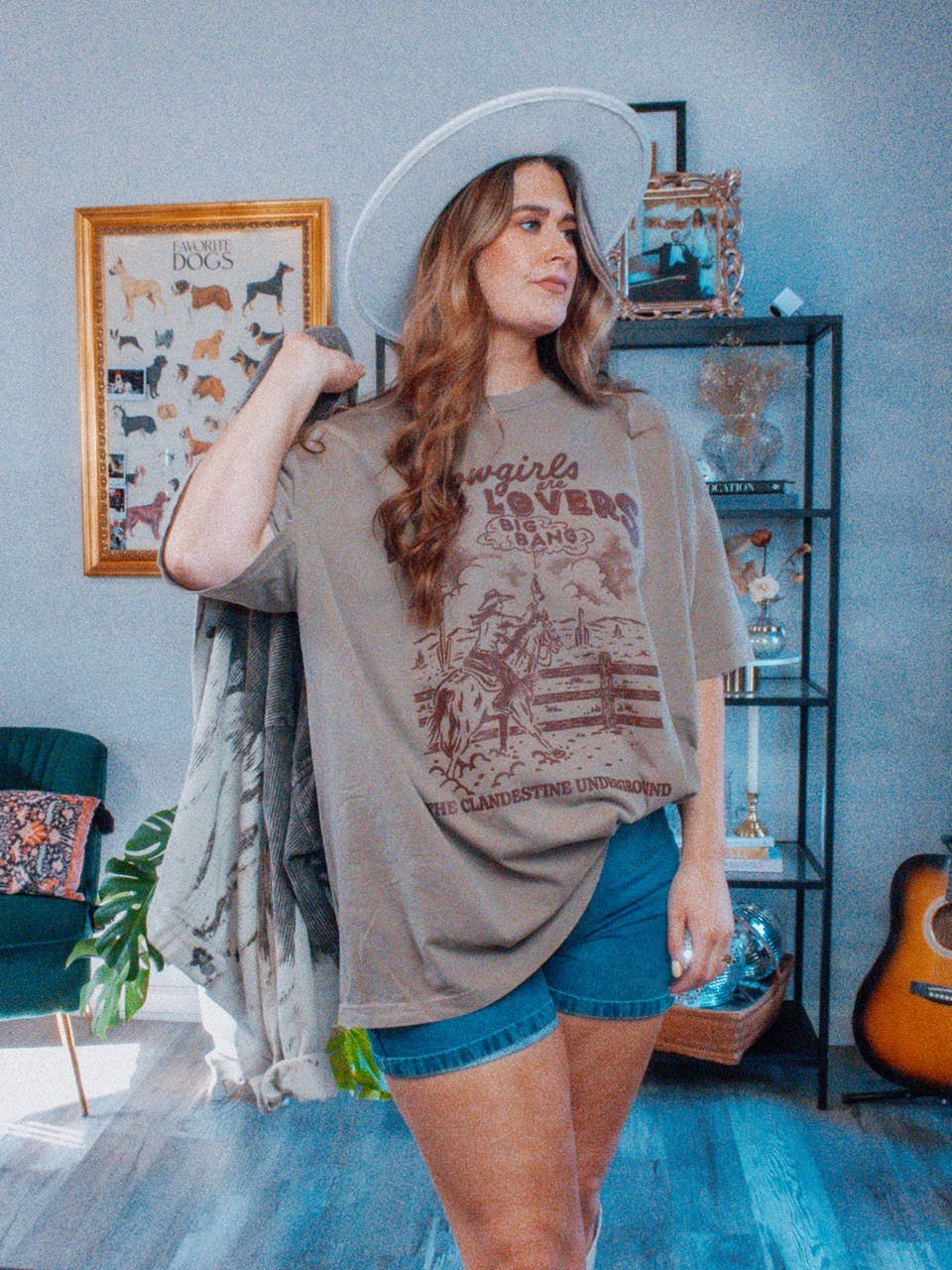 Cowgirls Are For Lovers, Western Oversized TShirt