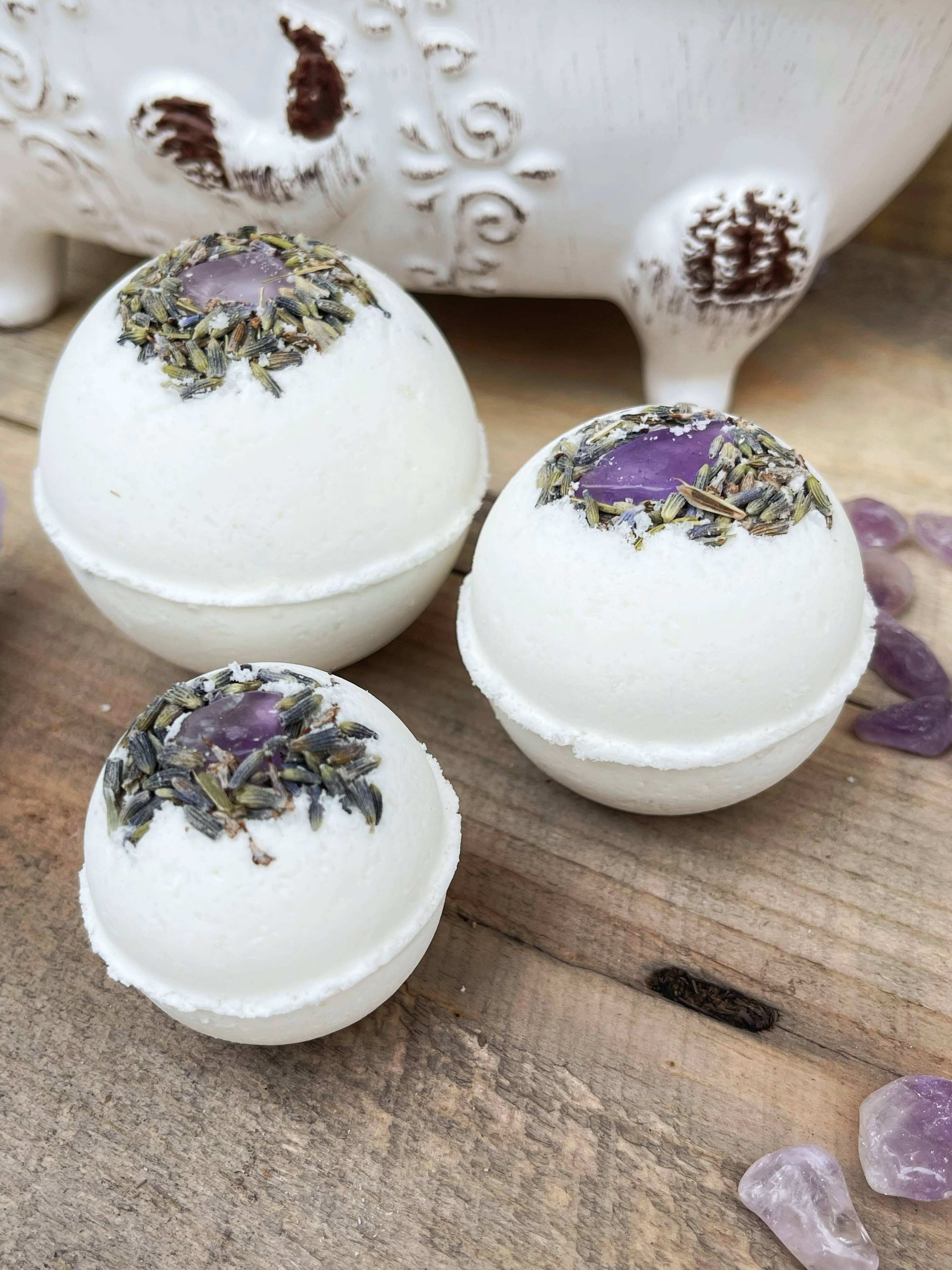 Amethyst & Lavender Bath Bombs