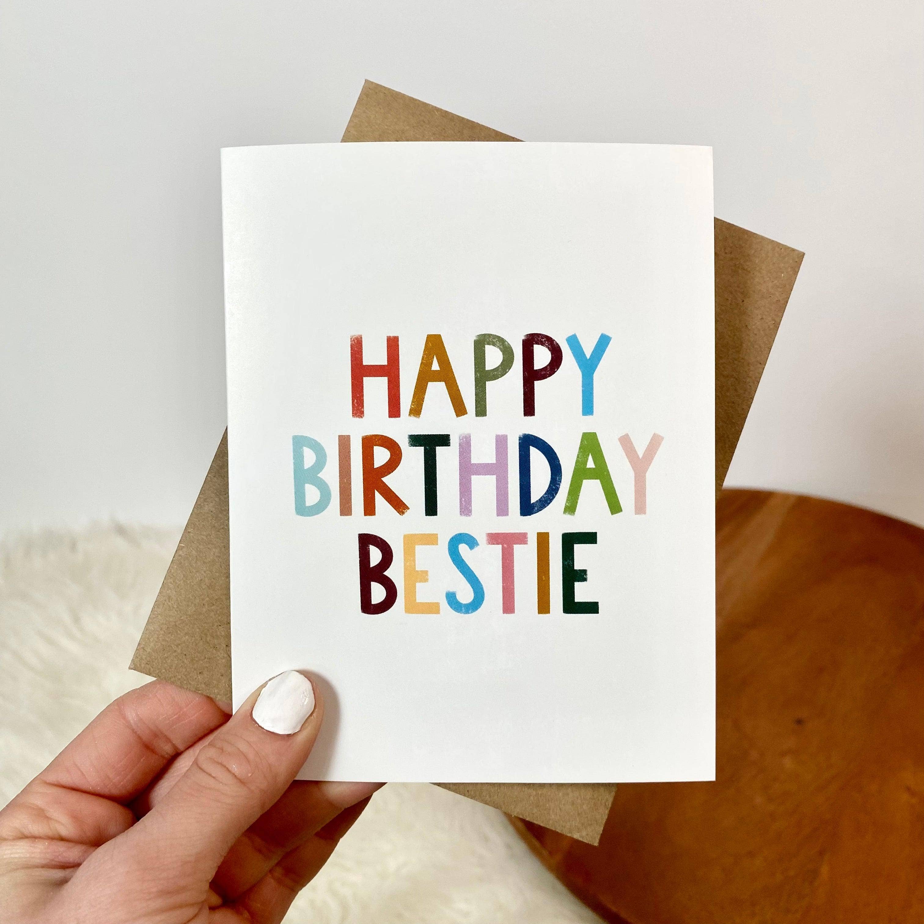 Bestie Birthday Card