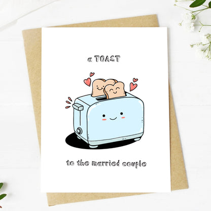 "Toast To The Married Couple" Card