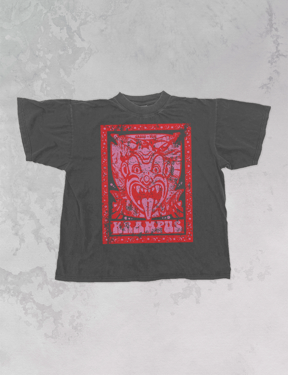 Krampus Oversized TShirt | Christmas Band Tee