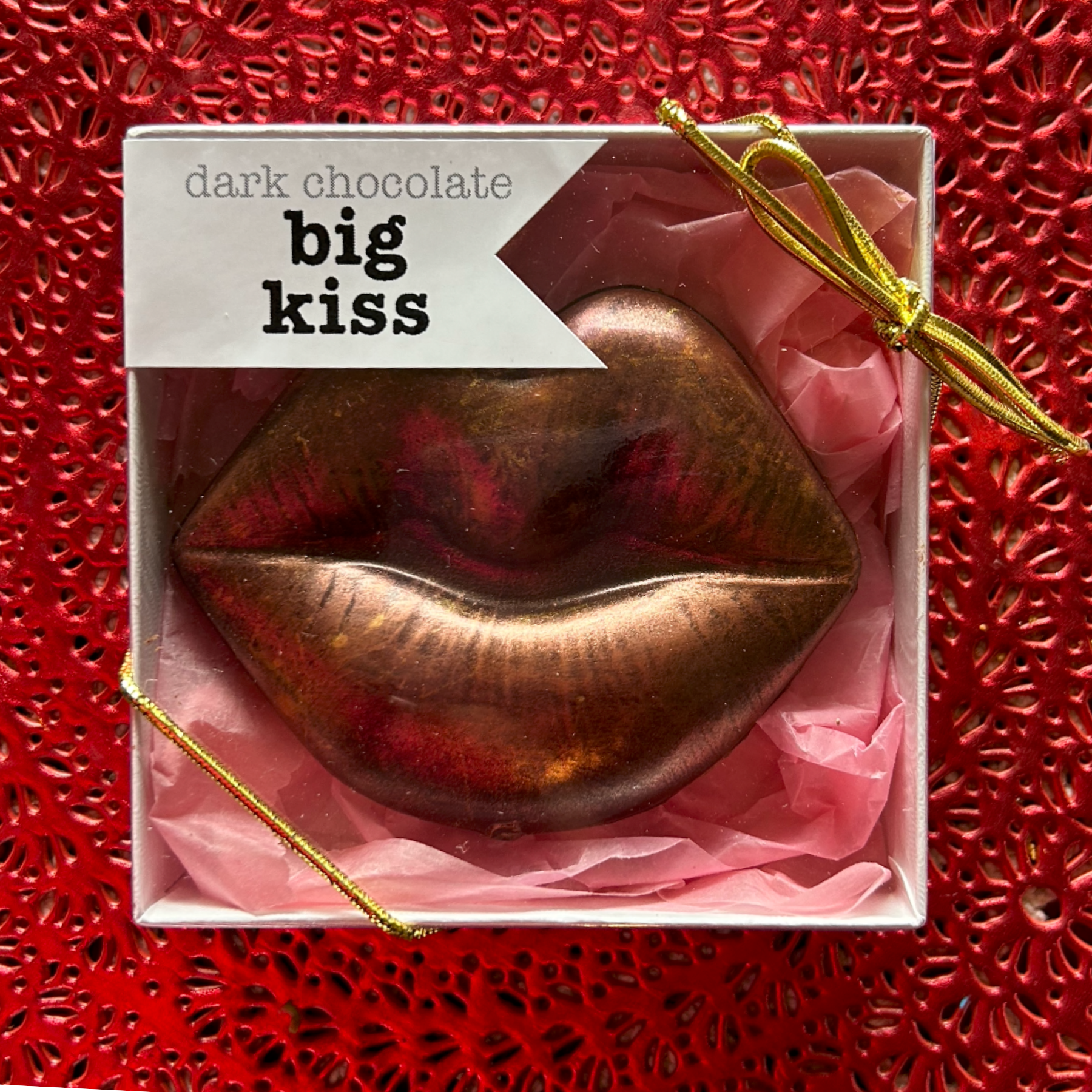 Big Kiss - Organic dark chocolate lips