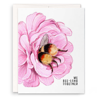 Flower Bees - Cute Valentines Day Card
