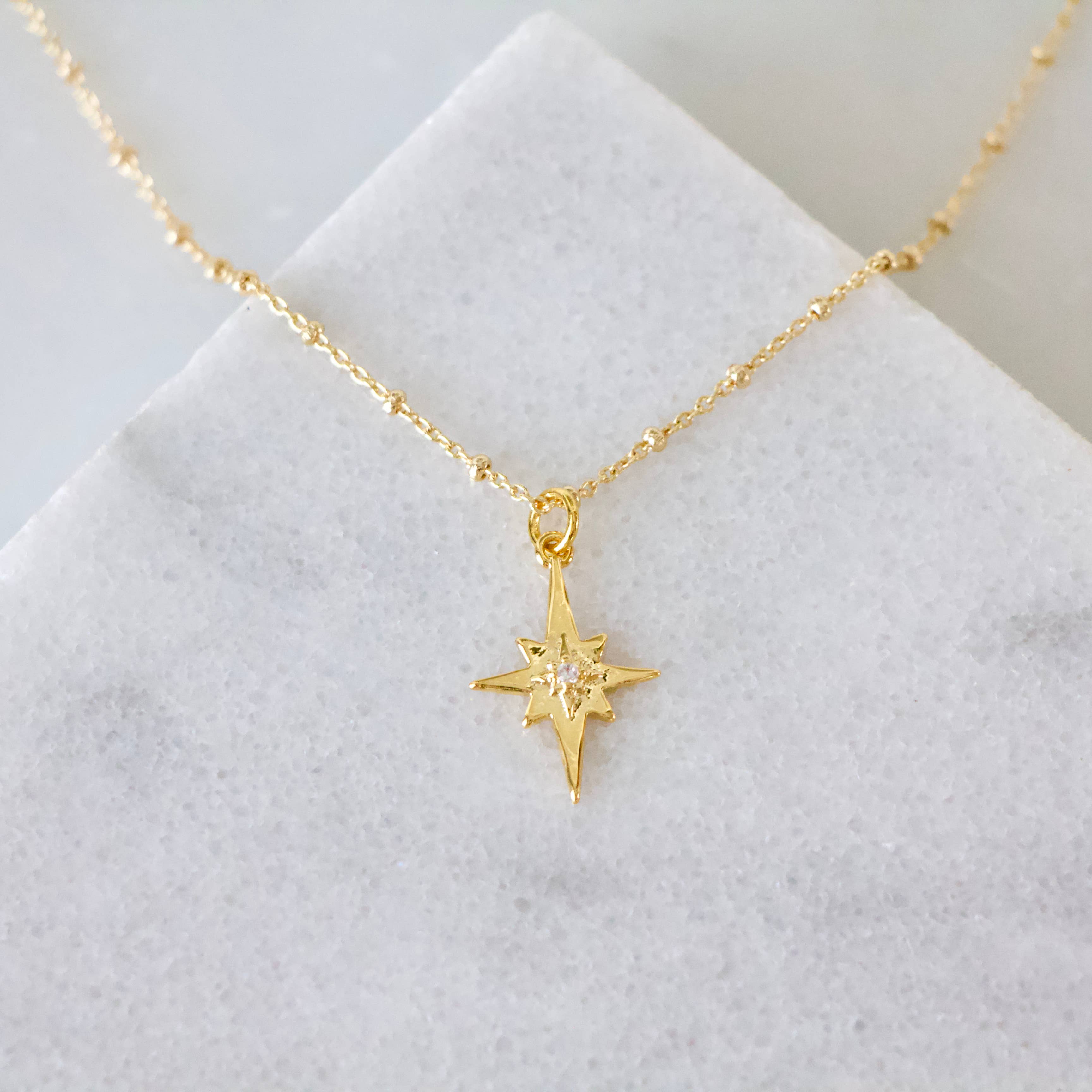 Zircon Star Necklace