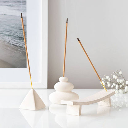 Modern Minimalist Cream Speckle Incense Ash Catcher