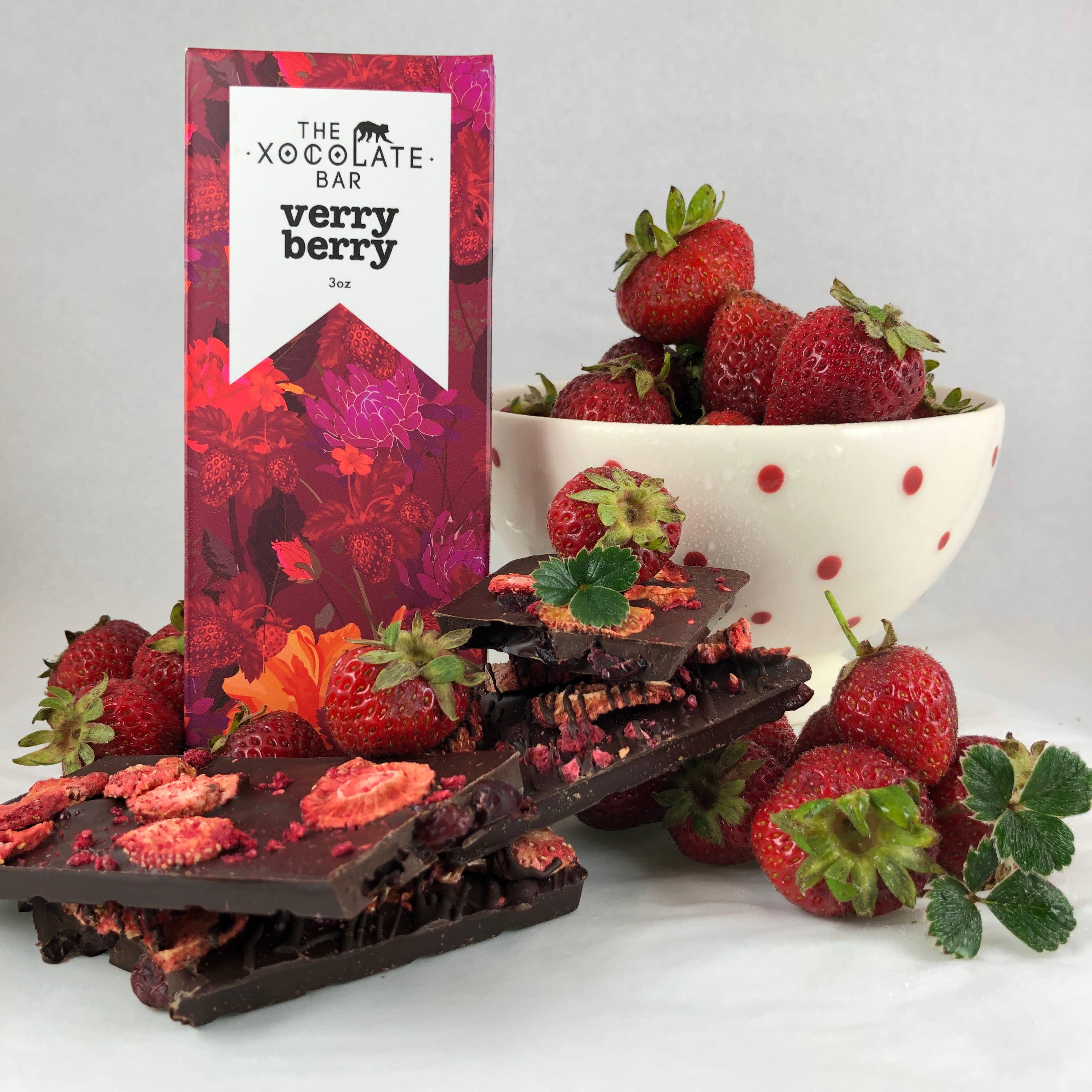 Very Berry Bar - Organic fair trade dark chocolate