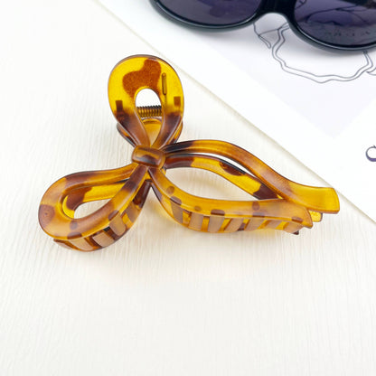 Jelly Bow Spring Hair Claw Clips