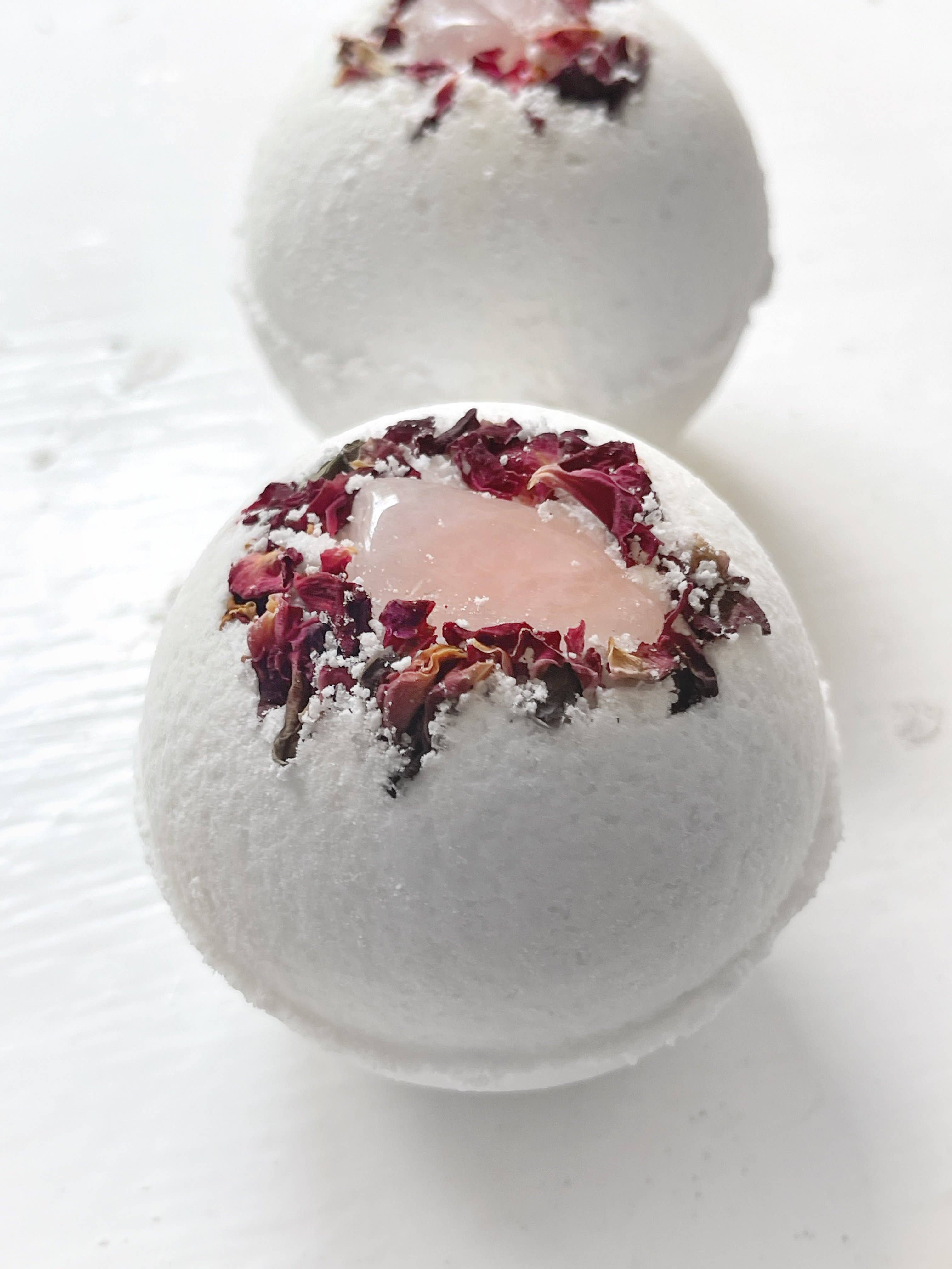 Rose Quartz & Rose Bath Bomb