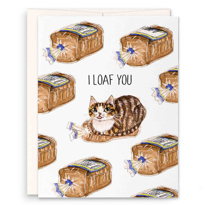 Cat Loaf You - Funny Valentines Day Card