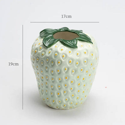 Strawberry Ceramic Vase