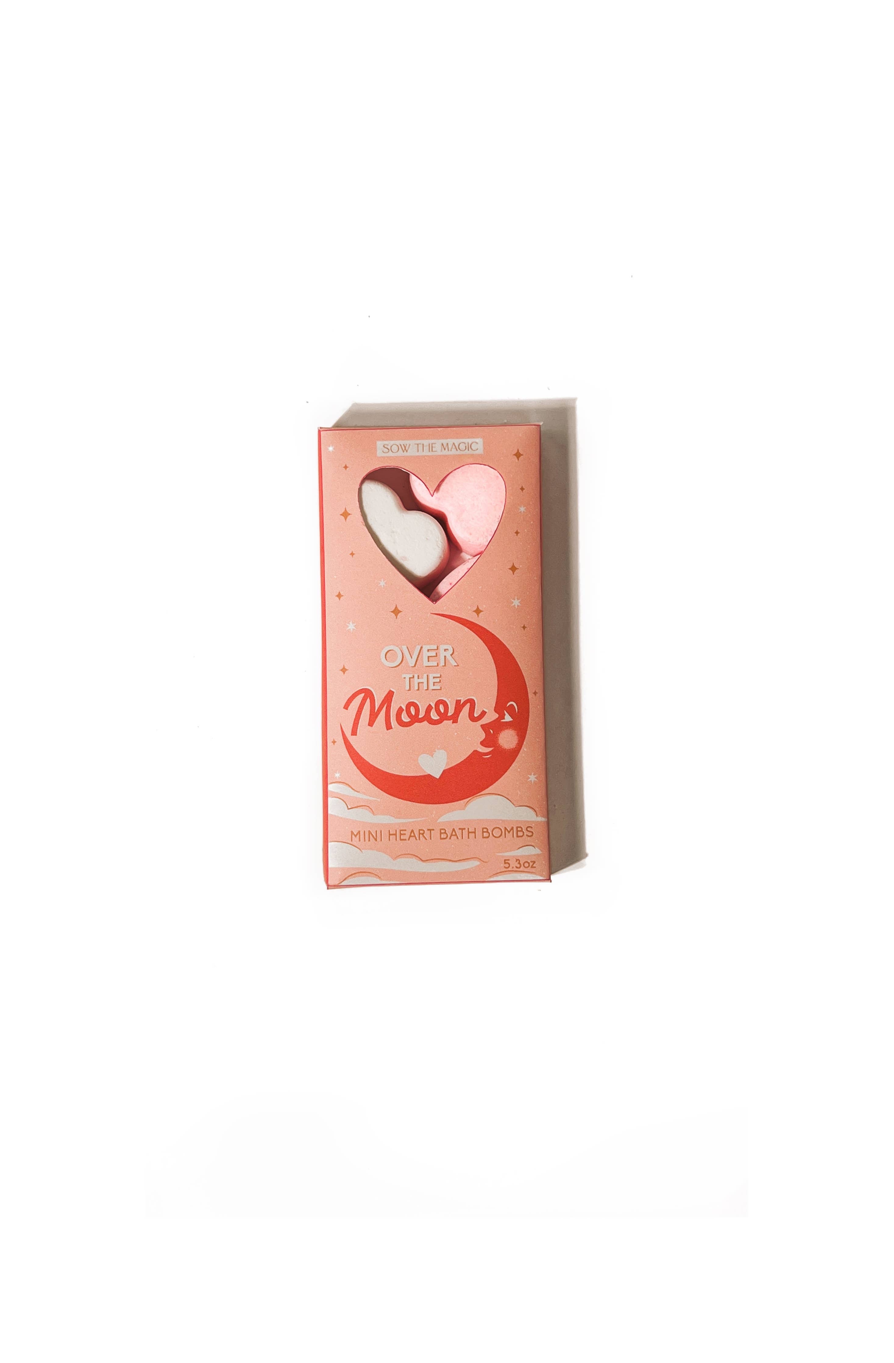 Over the Moon Mini Sweet Heart Bath Bombs Gift Set