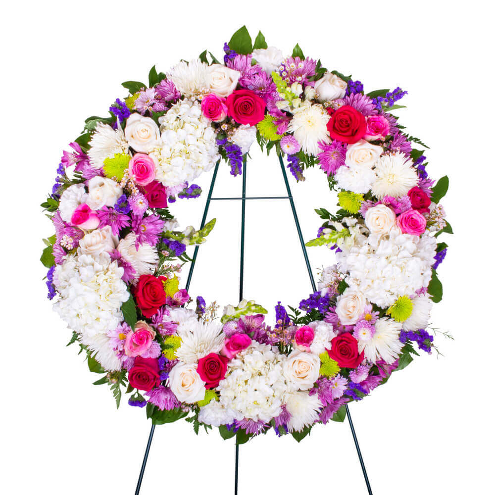 Vibrant Funeral Wreath