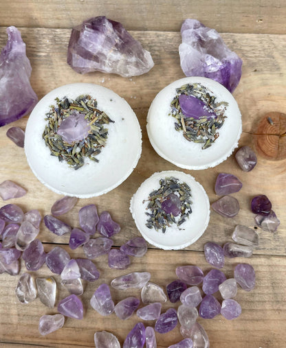 Amethyst & Lavender Bath Bombs