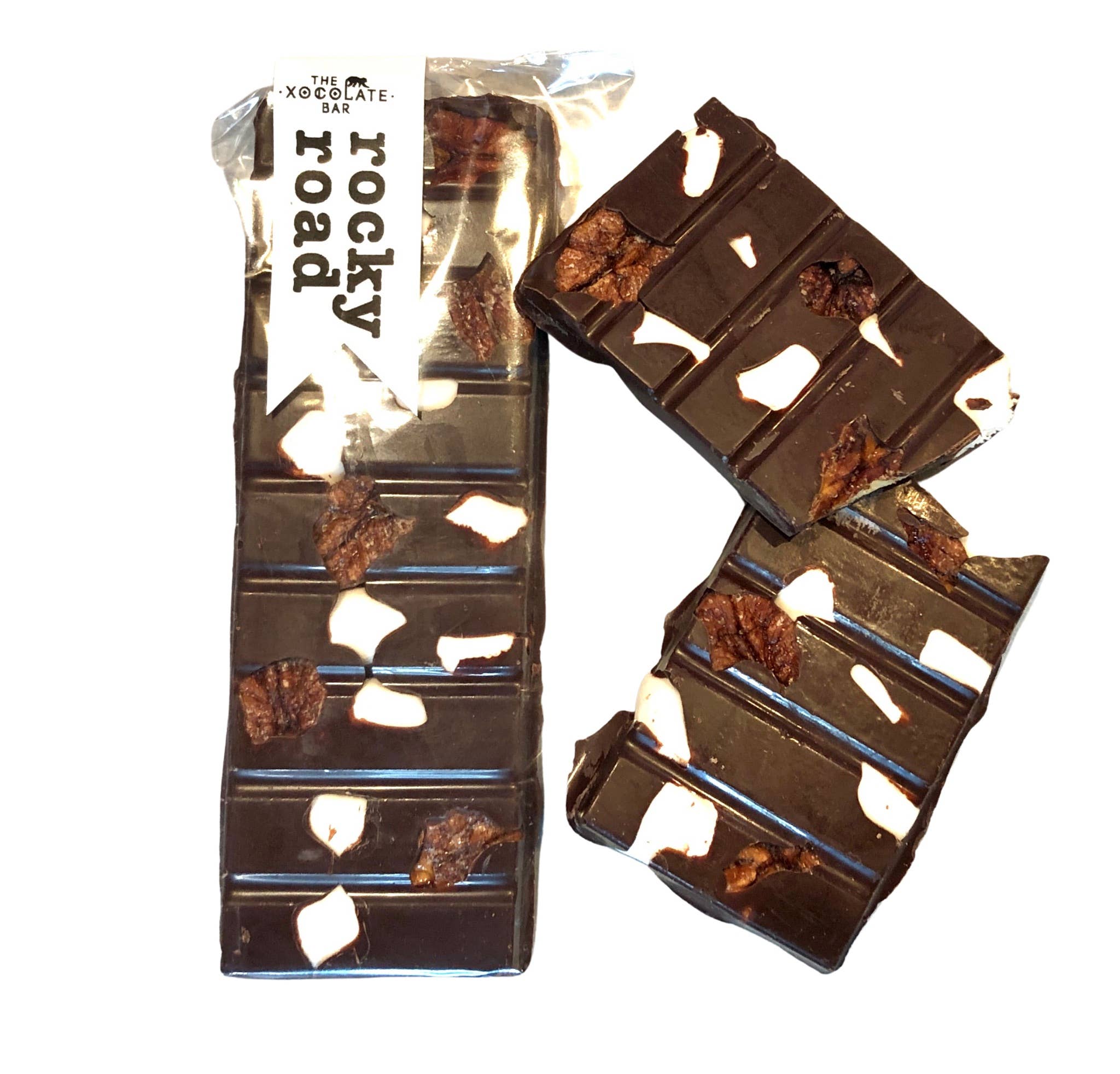 Rocky Road Bar - Organic Fair Trade Dark Chocolate