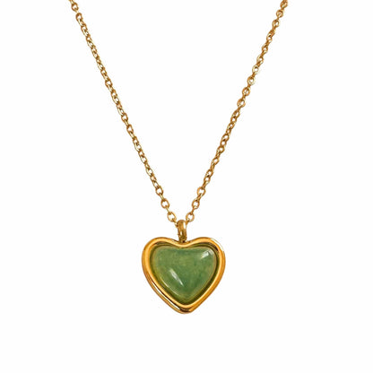 Aventurine Heart Necklace