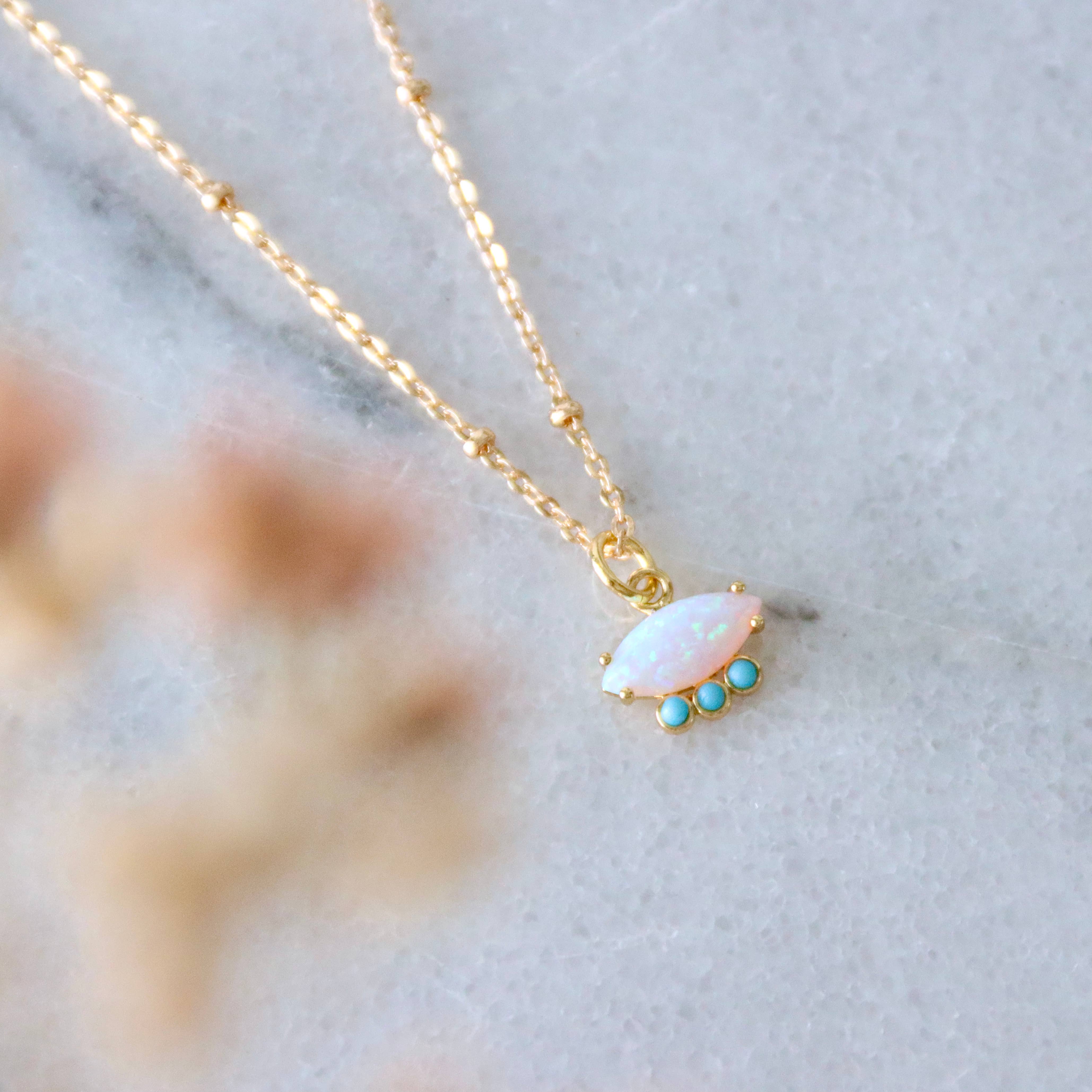 Opal and Turquoise Necklace