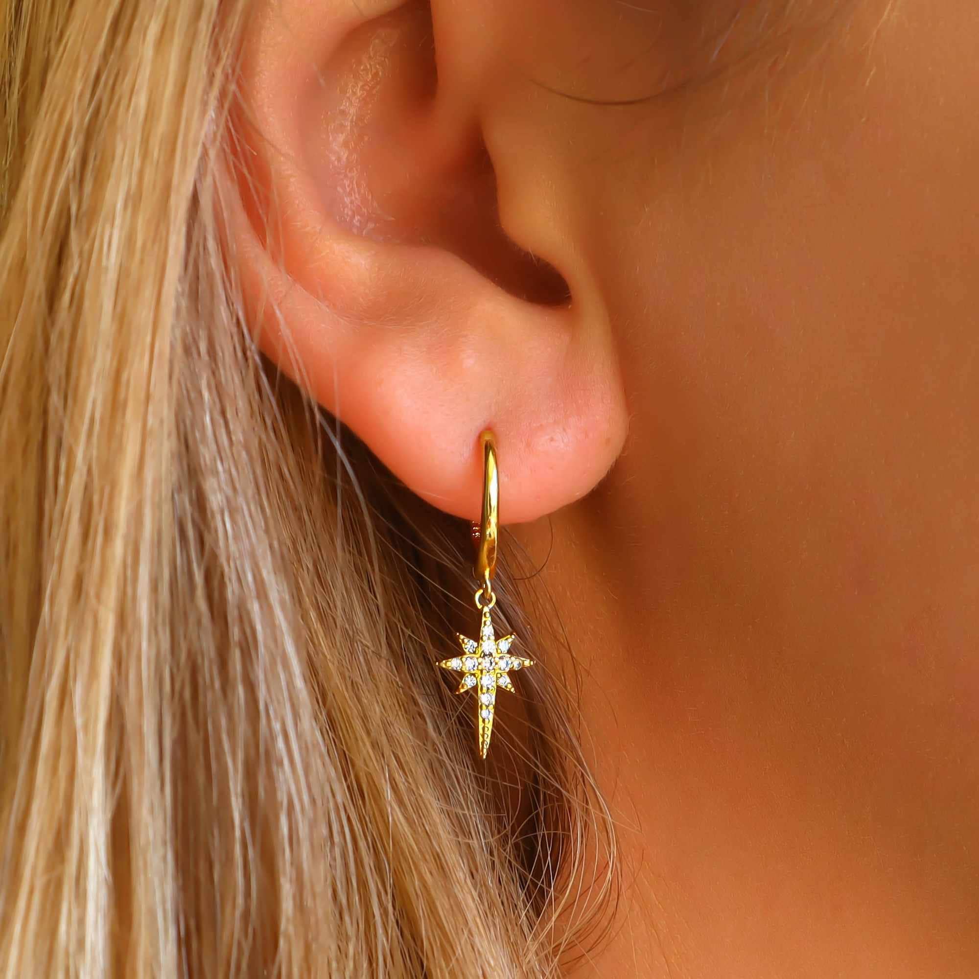 Crystal Star Earrings