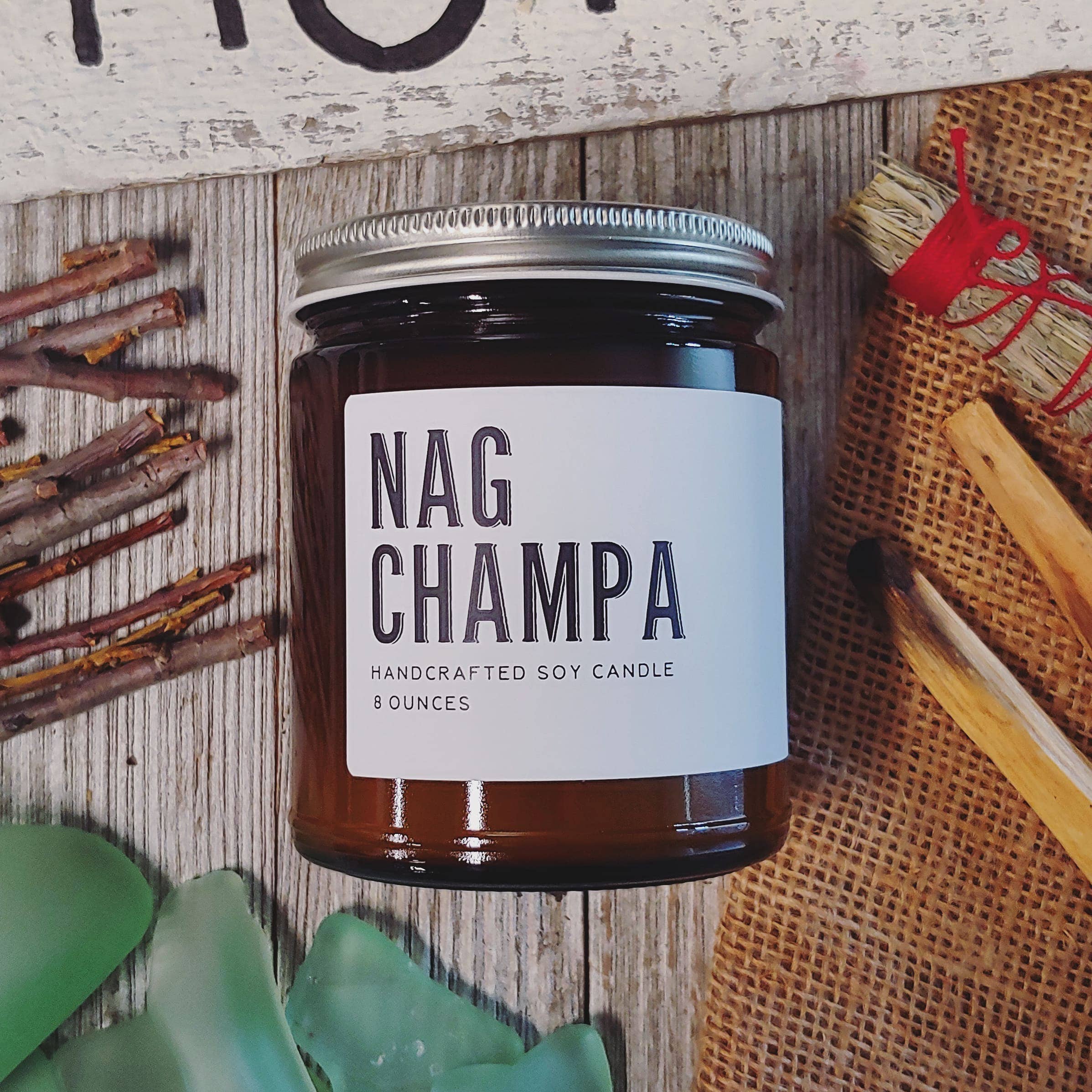 Nag Champa Vegan Soy Candle