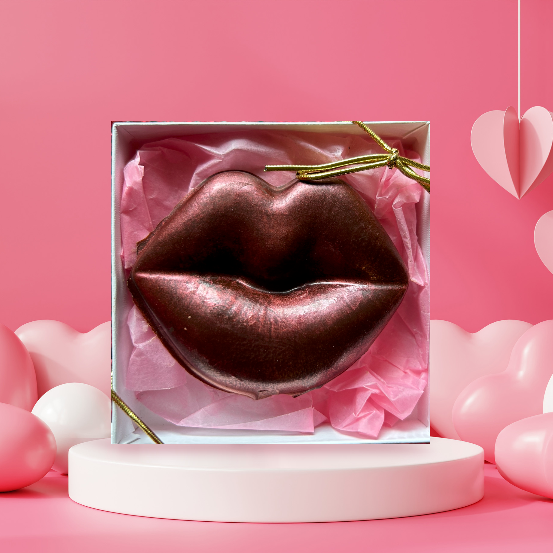 Big Kiss - Organic dark chocolate lips