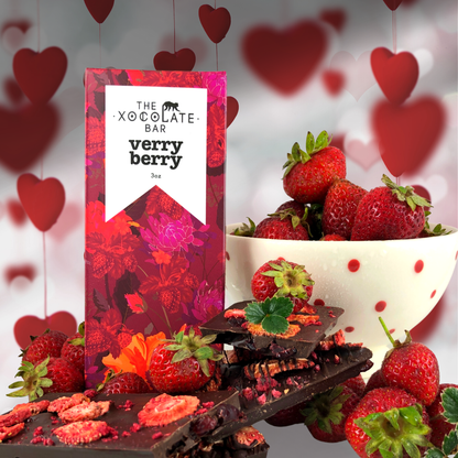 Very Berry Bar - Organic fair trade dark chocolate