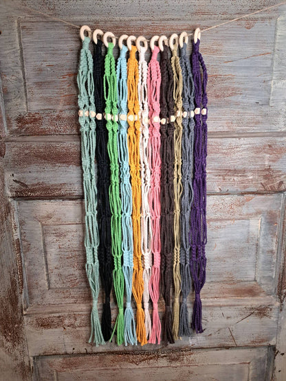 Geo Bead Macrame Plant Hanger