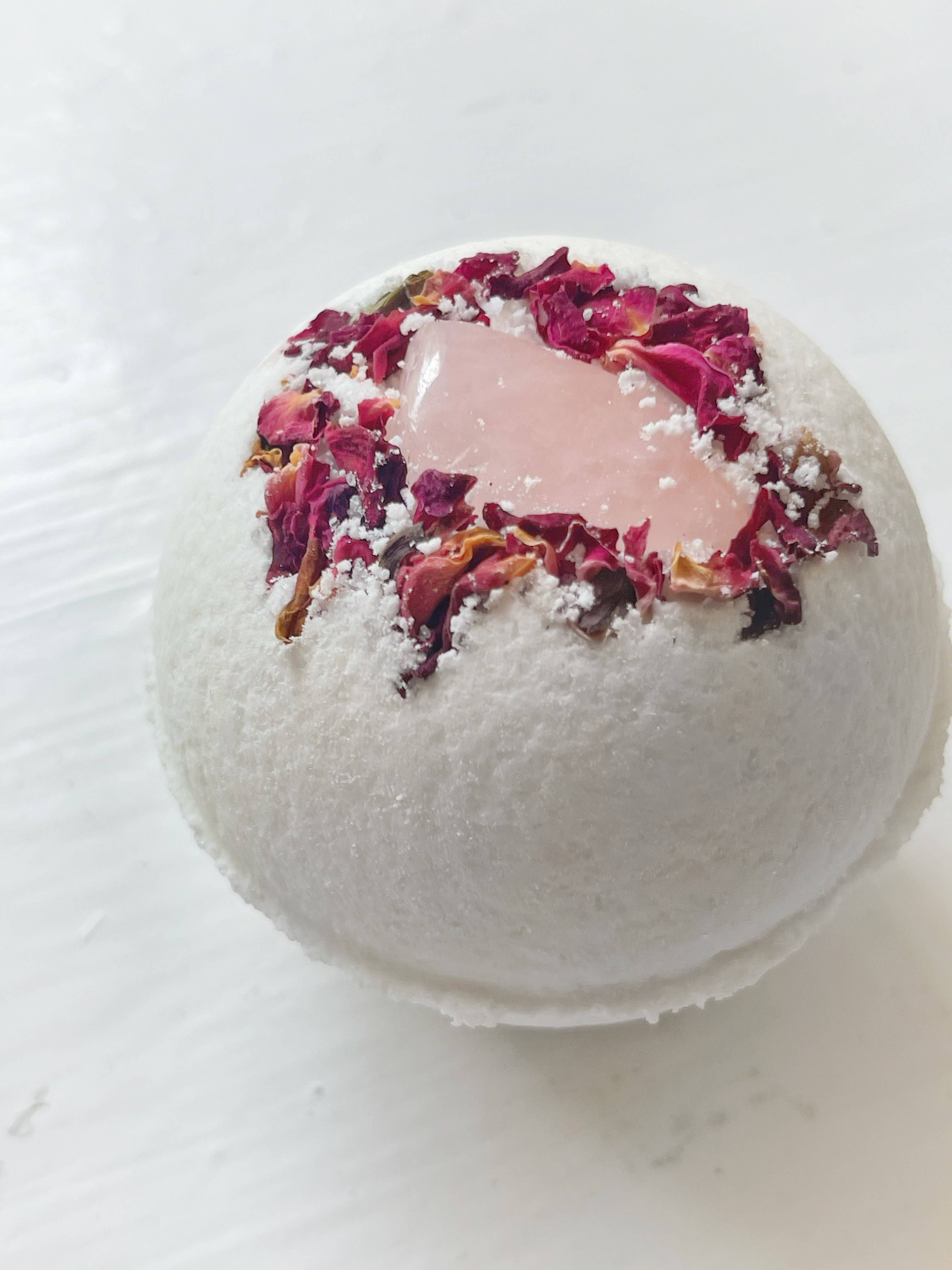 Rose Quartz & Rose Bath Bomb