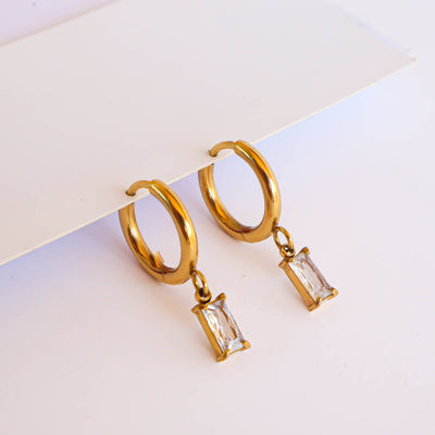 Emerald Dangle Earrings