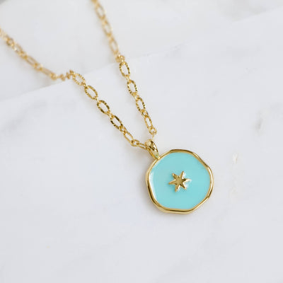 Celestial Enamel Necklace